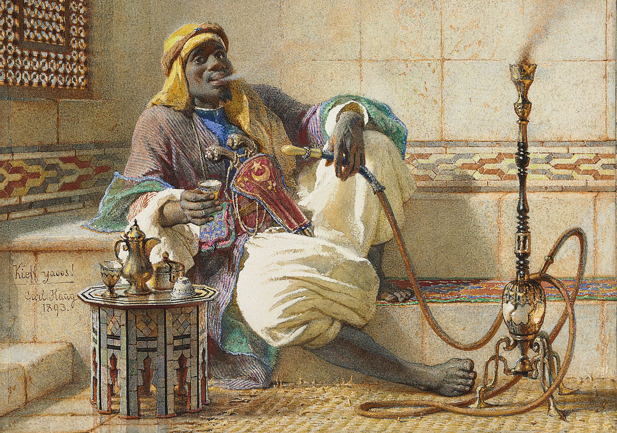 Кальян в живописи XIX века